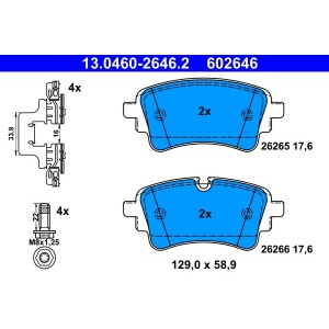 Set placute frana,frana disc ATE