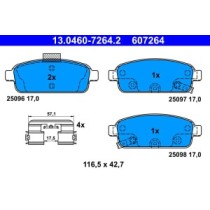 Set placute frana,frana disc ATE