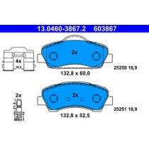 Set placute frana,frana disc ATE