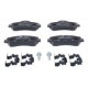 Set placute frana fata ATE cu suplimente suruburi de ghidare etrier CITROEN C4 CACTUS C-ELYSEE PEUGEOT 301 1.2-1.6LPG 11.12