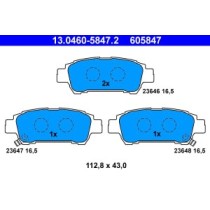 Set placute frana,frana disc ATE