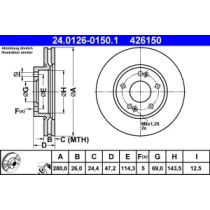 Disc frana ATE