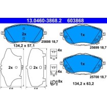 Set placute frana,frana disc ATE