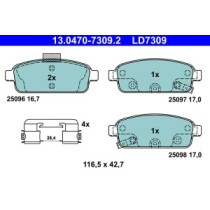 Set placute frana,frana disc ATE