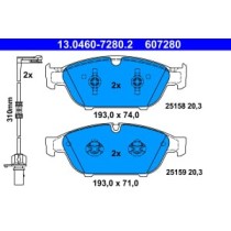 Set placute frana,frana disc ATE