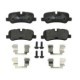 Set placute frana Spate cu suplimente suruburi ghidare etrier LAND ROVER DISCOVERY IV RANGE ROVER III SPORT I 3.0-5.0 04.06-12.18