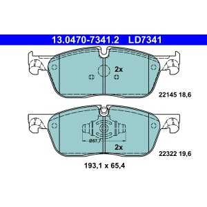 Set placute frana,frana disc ATE