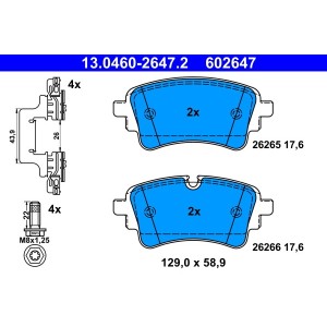 Set placute frana,frana disc ATE