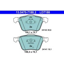 Set placute frana,frana disc ATE