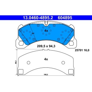 Set placute frana,frana disc ATE