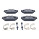 Set placute frana fata ATE pentru RENAULT CLIO II, LAGUNA I, MEGANE I, MEGANE I CLASSIC, MEGANE SCÉNIC 1.4-3.0 55.5mm x 128.6mm x 18.0mm