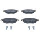 Set placute frana ceramica fata cu suruburi etrier ATE pentru FORD MONDEO III, JAGUAR X-TYPE I 1.8-3.0 60.5mm x 148.8mm x 18.4mm