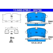 Set placute frana,frana disc ATE