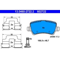 Set placute frana,frana disc ATE