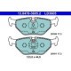 Set placute frana disc ATE ceramica spate pentru BMW 3 E36 E46 Z1 Z3 E36 Z4 E85 E86 MG ZT ROVER 75 SAAB 9-5 06.88-12.09