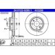 Disc frana ATE Fata Dreapta/Stanga DACIA LOGAN II SANDERO II RENAULT CLIO IV 126.5 mm 258.0 mm 43.9 mm 22.0 mm 4 gauri ventilat