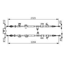 Cablu, frana de parcare BOSCH