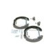 Set saboti frana BOSCH pentru SKODA OCTAVIA I, II, KOMBI, ROOMSTER, 32.0 mm latime, 230.0 mm diametru tambur frana, preasamblat