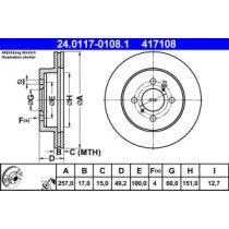 Disc frana ATE