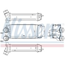 Intercooler, compresor NISSENS