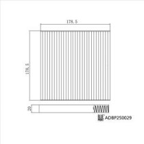 Filtru, aer habitaclu BLUE PRINT