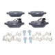 Set placute frana Spate ATE cu suplimente suruburi de ghidare etrier frana pentru ALFA ROMEO MITO 0.9-1.6D 08.08-10.18