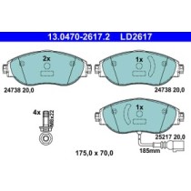 Set placute frana,frana disc ATE