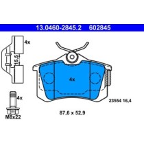 Set placute frana,frana disc ATE