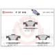 Set placute frana spate BREMBO DODGE DURANGO JEEP GRAND CHEROKEE 52.0 mm x 140.0 mm x 18.0 mm cu lacat