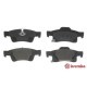 Set placute frana spate BREMBO DODGE DURANGO JEEP GRAND CHEROKEE 52.0 mm x 140.0 mm x 18.0 mm cu lacat