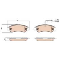 Set placute frana,frana disc TRW MOTO