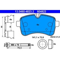 Set placute frana,frana disc ATE