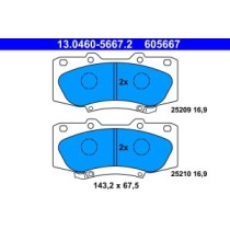 Set placute frana,frana disc ATE