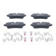 Set placute frana Spate ATE cu suplimente si suruburi etrier pentru LAND ROVER DISCOVERY III IV RANGE ROVER III 2.7D-5.0 03.02-12.18