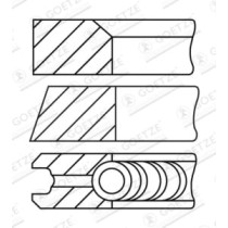 Set segmenti piston GOETZE