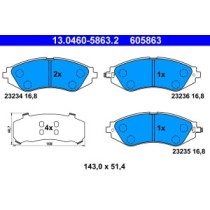 Set placute frana,frana disc ATE