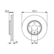 Disc frana BOSCH