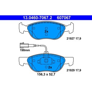 Set placute frana,frana disc ATE