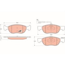 Set placute frana,frana disc TRW MOTO