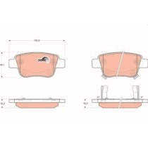 Set placute frana,frana disc TRW MOTO