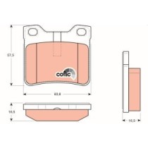 Set placute frana,frana disc TRW MOTO