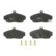 Set placute frana fata TRW MOTO cu suplimente si suruburi ghidare etrier HONDA CIVIC VI VII, CONCERTO, LOTUS ELISE, MG ZR, ZS, ROVER 200