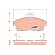 Set placute frana,frana disc TRW MOTO