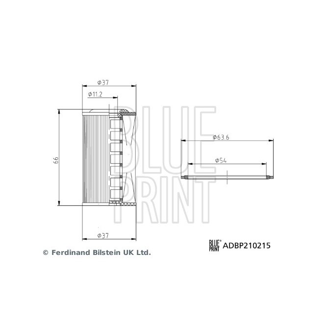 Filtru hidraulic, cutie de viteze automata BLUE PRINT