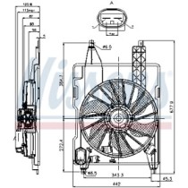 Ventilator, radiator NISSENS