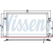 Condensator, climatizare NISSENS