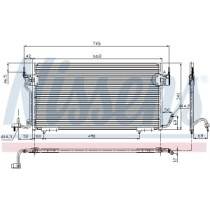 Condensator, climatizare NISSENS