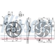 Ventilator, radiator NISSENS