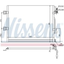 Condensator, climatizare NISSENS
