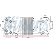 Radiator racire ulei, cutie de viteze automata NISSENS